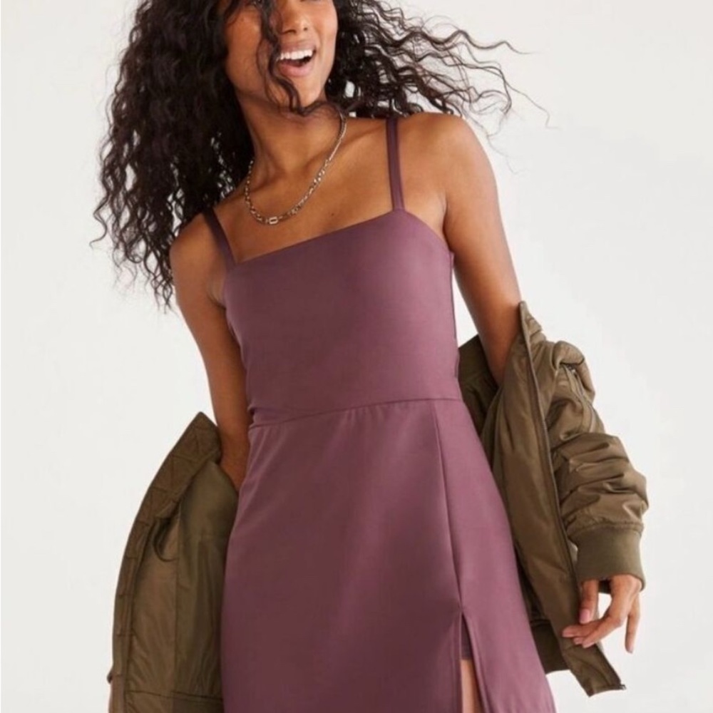 Aeropostale Mauve Spaghetti Strap Slip Dress